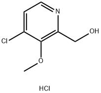 2-Pyridinemethanol, 4-chloro-3-methoxy-, hydrochloride (1:1) 结构式