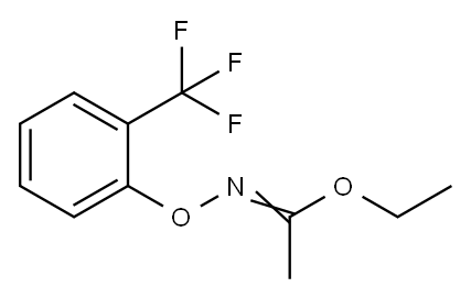 ethyl N-[2-(trifluoromethyl)phenoxy]ethanecarboximidate 结构式