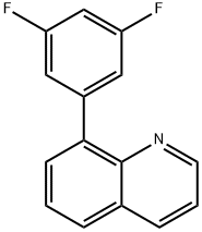 Quinoline, 8-(3,5-difluorophenyl)- 结构式