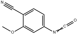 4-异氰酸酯-2-甲氧基苯甲腈 结构式