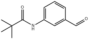 N-(3-甲酰基苯基)新戊酰胺 结构式