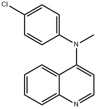 4-Quinolinamine, N-(4-chlorophenyl)-N-methyl- 结构式
