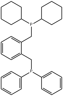 1-dicyclohexylphosphinomethyl-2-diphenylphosphinomethybenzene 结构式
