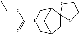 Spiro[3-azabicyclo[3.2.1]octane-6,2'-[1,3]dioxolane]-3-carboxylic acid, ethyl ester 结构式