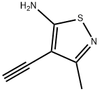 4-乙炔基-3-甲基异噻唑-5-胺 结构式