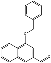 4-(苄基氧基)萘-2-甲醛 结构式
