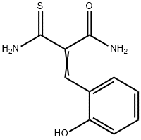 2-carbamothioyl-3-(2-hydroxyphenyl)prop-2-enamide 结构式