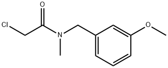 2-CHLORO-N-[(3-METHOXYPHENYL)METHYL]-N-METHYLACETAMIDE 结构式