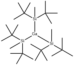 Tris(di-tert-butyl(methyl)silyl)gallium 结构式