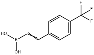 (4-(三氟甲基)苯乙烯基)硼酸 结构式