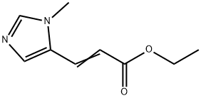 2-Propenoic acid, 3-(1-methyl-1H-imidazol-5-yl)-, ethyl ester 结构式