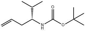 tert-butyl (R)-2-methylhex-5-en-3-ylcarbamate 结构式