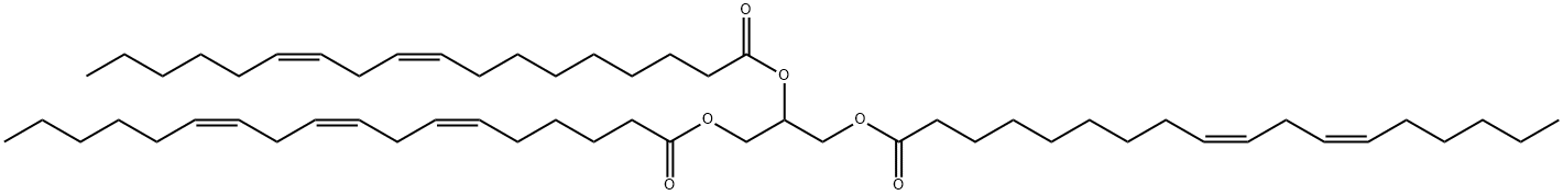 1,2-Dilinoleoyl-3-γ-Linolenoyl-rac-glycerol 结构式