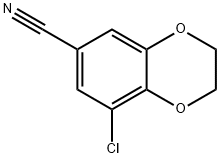 8-氯-2,3-二氢-1,4-苯并二噁英-6-甲腈 结构式