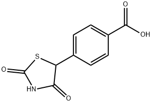 4-(2,4-dioxo-1,3-thiazolidin-5-yl)benzoic acid 结构式