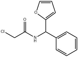 2-氯-N-[呋喃-2-基(苯基)甲基]乙酰胺 结构式