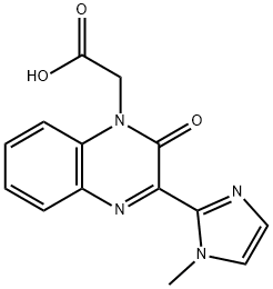 2-(3-(1-甲基-1H-咪唑-2-基)-2-氧代喹喔啉-1(2H)-基)乙酸 结构式