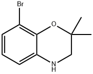 8-溴-2,2-二甲基-3,4-二氢-2H-苯并[B][1,4]恶嗪 结构式