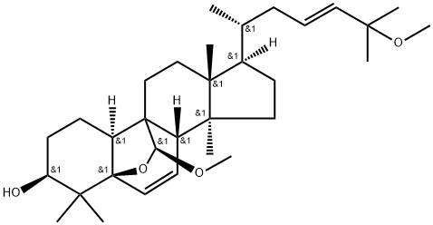 5,19-环氧-19,25-二甲氧基南瓜-6,23-二烯-3-醇 结构式