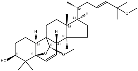 5,19-环氧-19,25-二甲氧基南瓜-6,23-二烯-3-醇 结构式