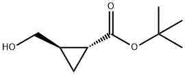 CYCLOPROPANECARBOXYLIC ACID, 2-(HYDROXYMETHYL)-, 1,1-DIMETHYLETHYL ESTER, TRANS- (9CI) 结构式