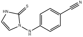 4-[(2-sulfanyl-1H-imidazol-1-yl)amino]benzonitrile 结构式