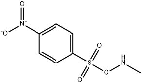 Benzenesulfonic acid, 4-nitro-, methylazanyl ester 结构式