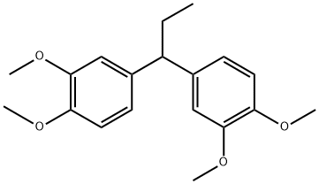 1,1-bis-(3,4-dimethoxy-phenyl)-propane 结构式