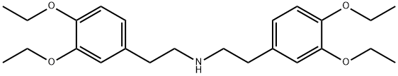 双(3,4-二乙氧基苯乙基)胺 结构式