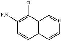 8-chloroisoquinolin-7-amine 结构式