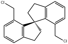 1,1'-Spirobi[1H-indene], 7,7'-bis(chloromethyl)-2,2',3,3'-tetrahydro-, (1R)- (9CI) 结构式