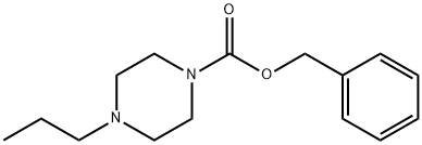 4-丙基哌嗪-1-羧酸苄酯 结构式