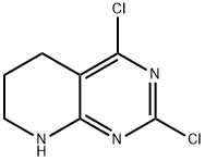 2,4-二氯-5,6,7,8-四氢吡啶并[2,3-D]嘧啶 结构式