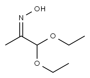 1,1-Diethoxypropan-2-one Oxime 结构式
