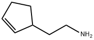 2-(环戊二烯-2-烯-1-基)乙胺 结构式