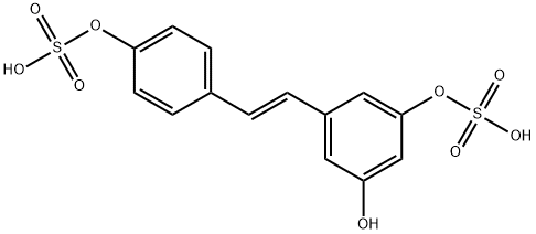 Resveratrol-3-4'-Disulfate 结构式
