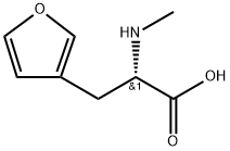 (S) -3-(呋喃-3-基)-2-(甲胺基)丙酸 结构式