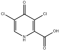 2-Pyridinecarboxylic acid, 3,5-dichloro-1,4-dihydro-4-oxo- 结构式