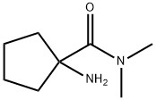 1-氨基-N,N-二甲基环戊烷-1-甲酰胺 结构式