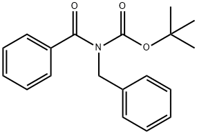 Carbamic acid, N-benzoyl-N-(phenylmethyl)-, 1,1-dimethylethyl ester 结构式