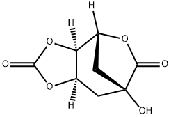 4,7-Methano-1,3-dioxolo[4,5-c]oxepin-2,6(4H)-dione, tetrahydro-7-hydroxy-, (3aS,4R,7R,8aR)- 结构式