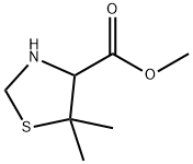 Methyl 5,5-dimethylthiazolidine-4-carboxylate 结构式