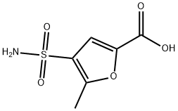 5-甲基-4-氨磺酰呋喃-2-羧酸 结构式
