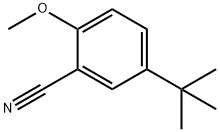 5-(叔丁基)-2-甲氧基苄腈 结构式