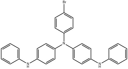 1,4-Benzenediamine, N1-(4-bromophenyl)-N4-phenyl-N1-[4-(phenylamino)phenyl]- 结构式