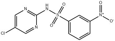 Benzenesulfonamide, N-(5-chloro-2-pyrimidinyl)-3-nitro- 结构式