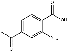 Benzoic acid, 4-acetyl-2-amino- 结构式