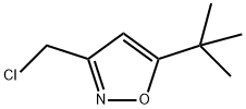 Isoxazole, 3-(chloromethyl)-5-(1,1-dimethylethyl)- 结构式