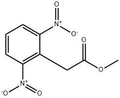 Benzeneacetic acid, 2,6-dinitro-, methyl ester 结构式