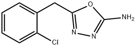 5-[(2-氯苯基)甲基]-1,3,4-噁二唑-2-胺 结构式